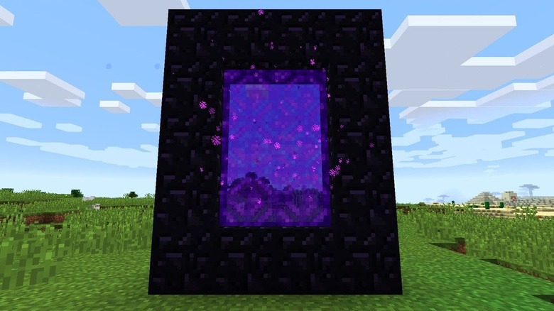 A portal in Minecraft