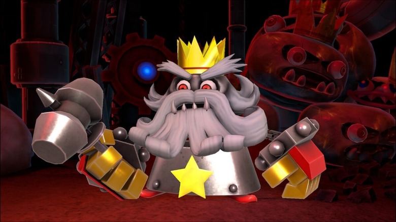Smithy holding hammer in Super Mario RPG: Legend of the Seven Stars (1996)