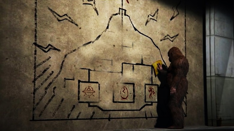 Grand Theft Auto V Mount Chiliad mural