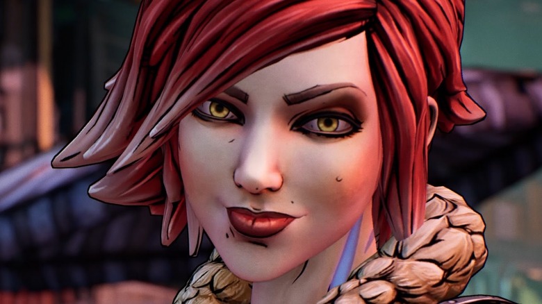 Lilith from Borderlands looks knowingly at the viewer