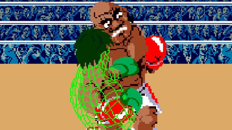 Little Mac punches Bald Bull in Super Punch-Out!!