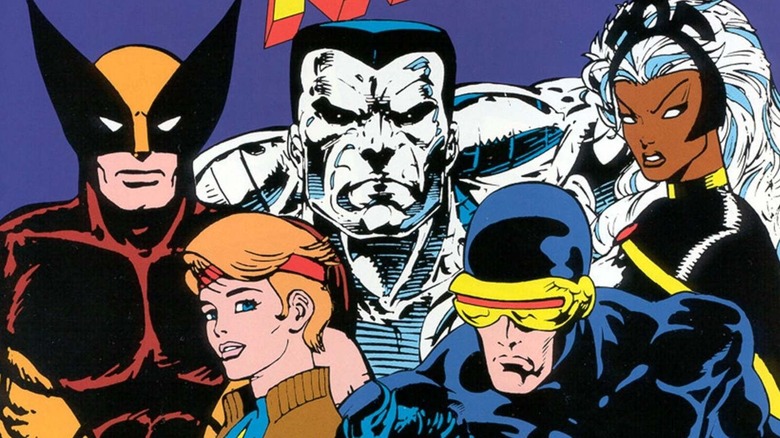 The X-Men assemble on promotional artwork for X-Men (1992)