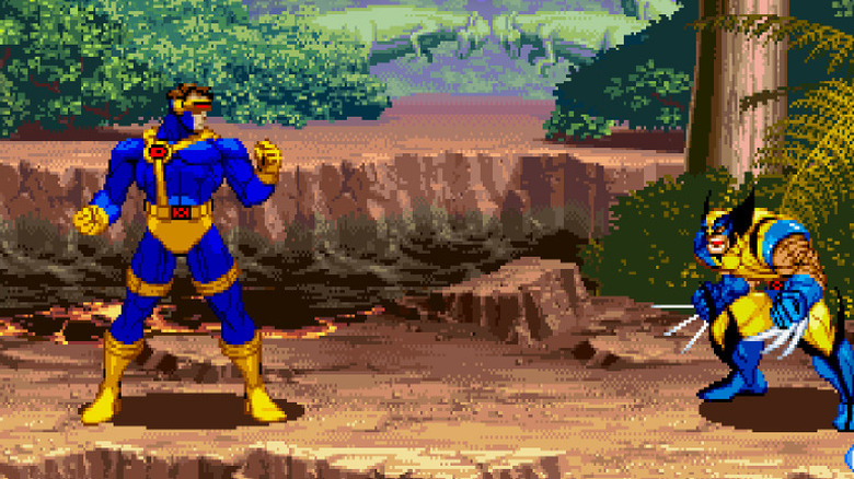 Cyclops faces Wolverine in X-Men: Children of the Atom