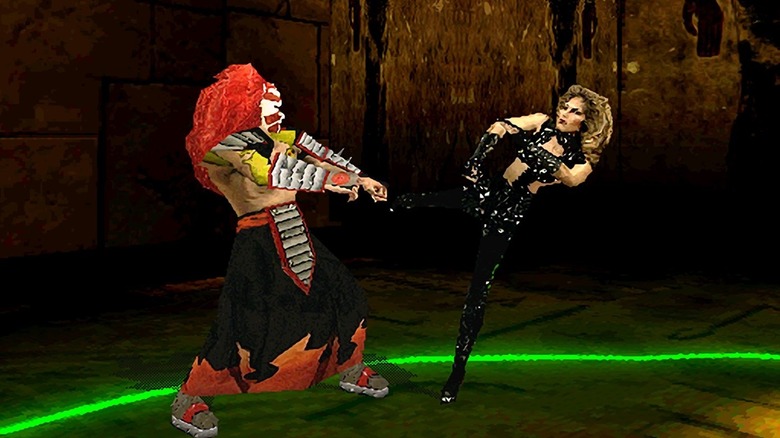 Pagan launched a kick at her opponent in War Gods