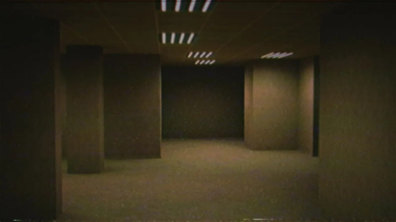 A lo-fi look at a set of eerily lit rooms in Escape the Backrooms