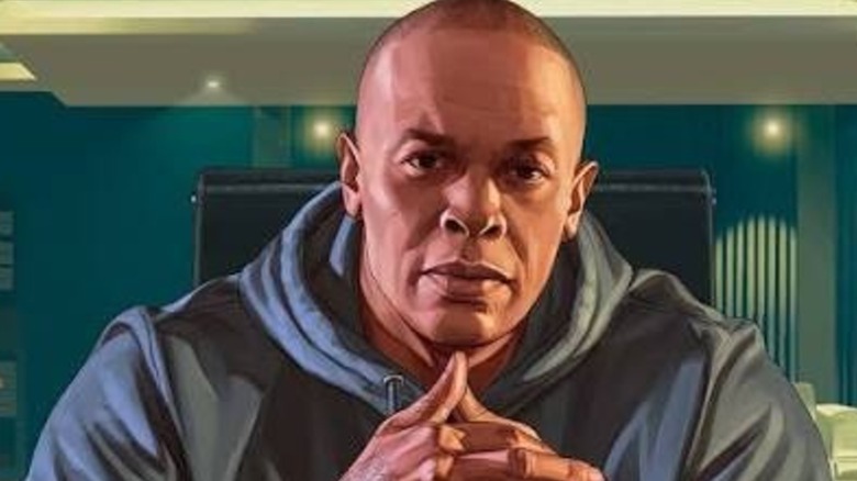 Key art of Dr. Dre from Grand Theft Auto Online