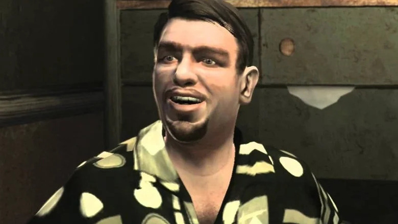 Roman Bellic looking happy in GTA IV
