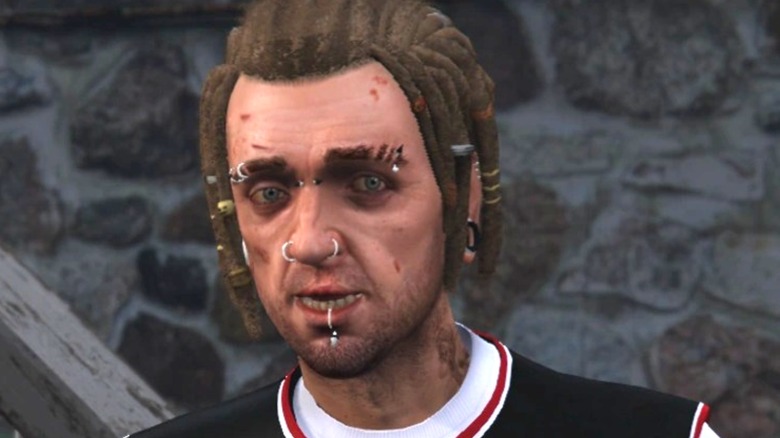 Wade Hebert with facial piercings in GTA V