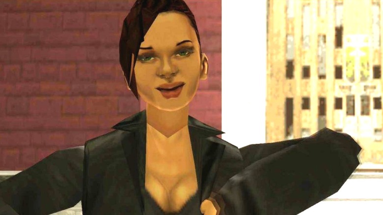 Catalina looking smug in Grand Theft Auto III