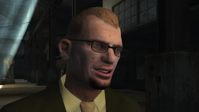 Dimitri Rascalov wearing glasses and a suit in Grand Theft Auto IV