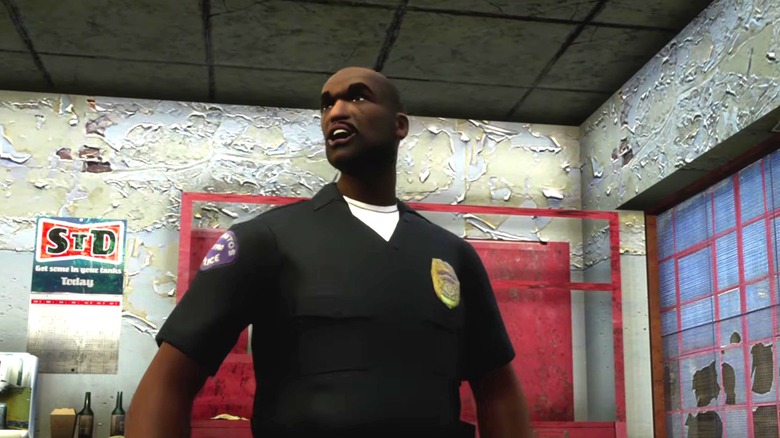 Officer Tenpenny wearing his uniform in Grand Theft Auto: San Andreas