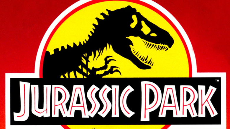 The Jurassic Park logo is displayed on the cover art for Jurassic Park for the Sega Genesis