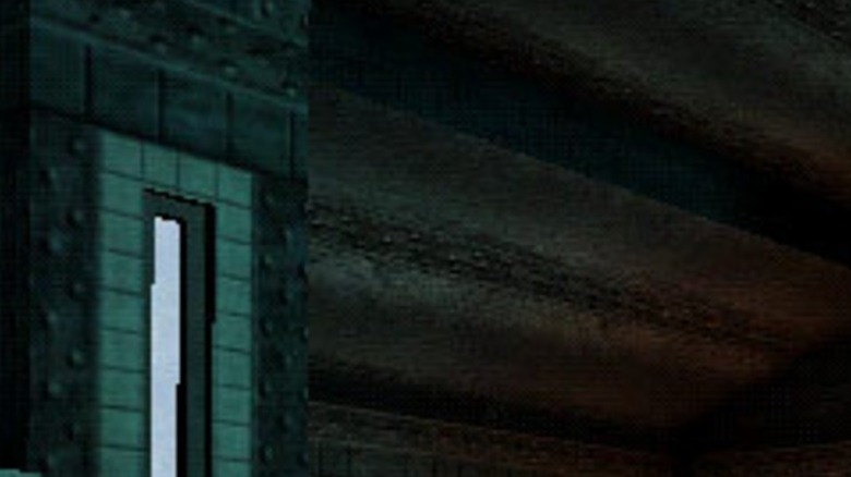 Armored enemy firing gun in Deus Ex