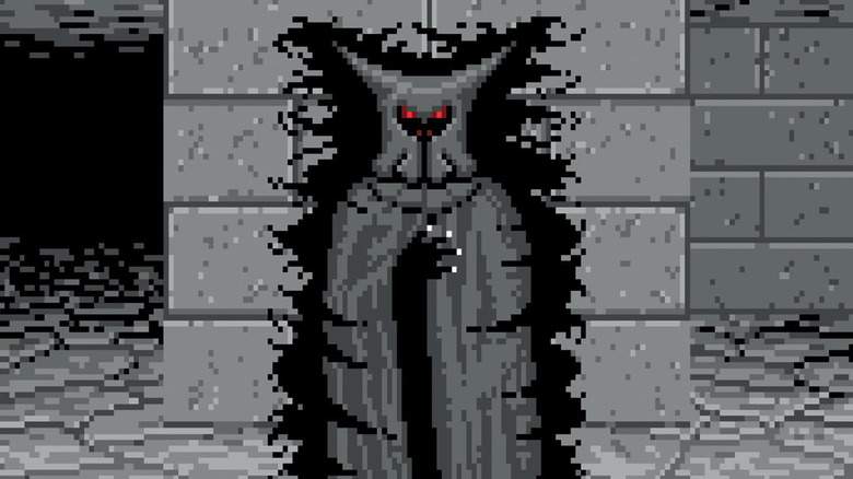 Lord Chaos stands shrouded in shadows in Dungeon Master