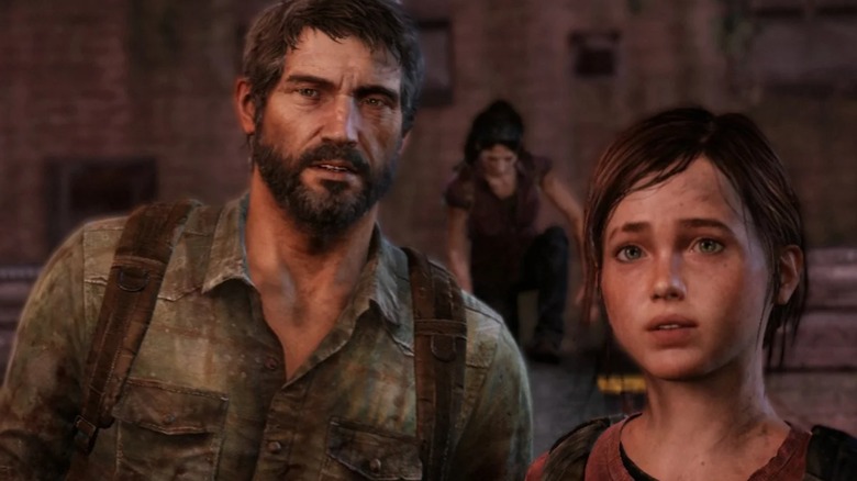 Joel and Ellie look out at the world in The Last of Us