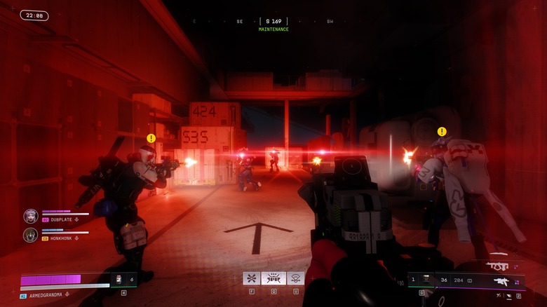 Trio of players fighting UESC in Marathon