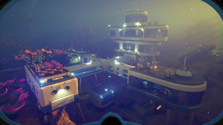 An underwater research station sits on the ocean floor in Subnautica 2