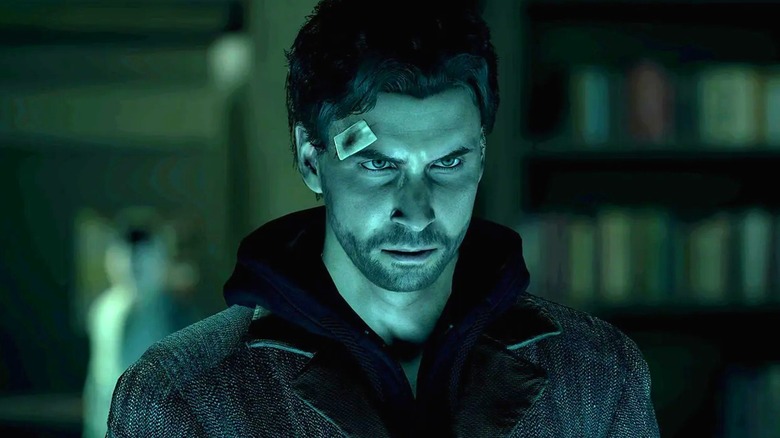 Alan Wake with a band-aid on his head in "Alan Wake Remastered"