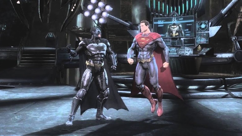 Superman fights Batman in Injustice: Gods Among Us