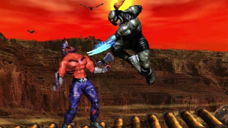 Fulgore fights Thunder in Killer Instinct