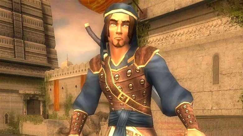 The Prince next to a temple in Prince of Persia: The Sands of Time