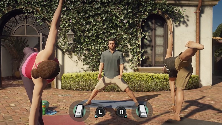 The infamous Yoga minigame in Grand Theft Auto V