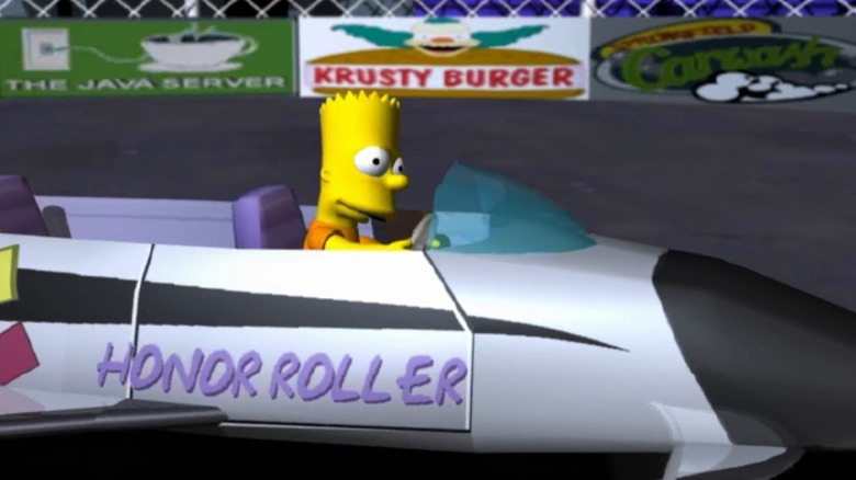 Bart Simpson in a cutscene from The Simpsons: Hit & Run