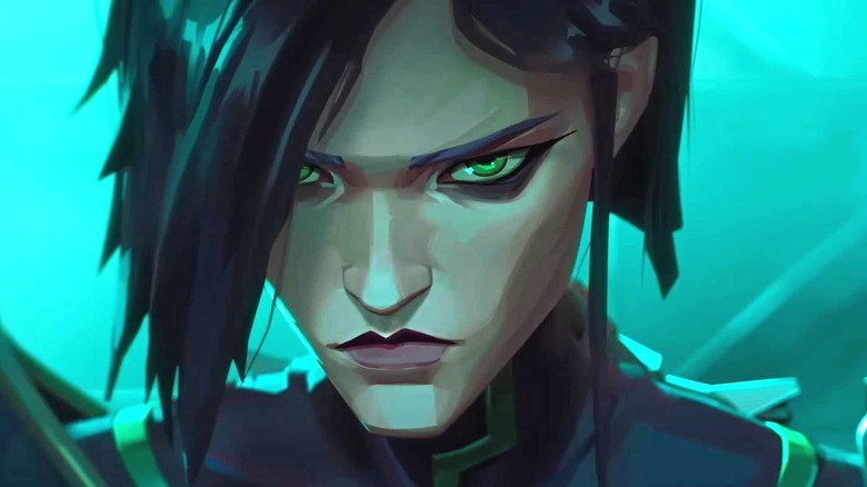 Toxic Viper glowers without her mask in Valorant