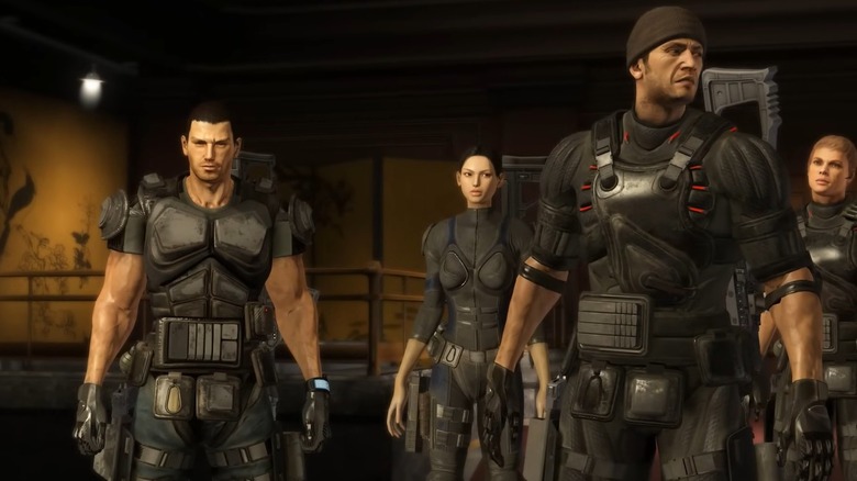 The heroes of Binary Domain standing together