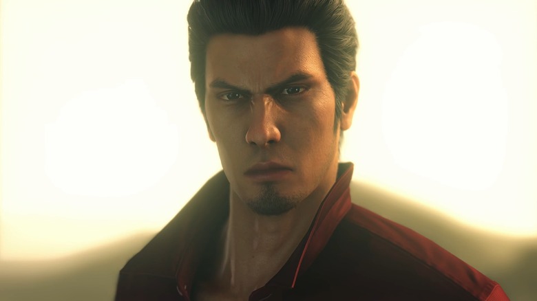 Close-up of Kazuma Kiryu in Yakuza 6