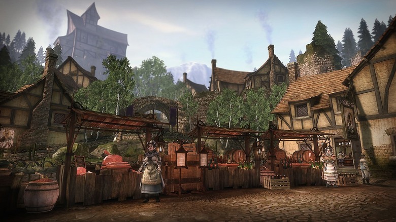 A village in Albion sits sleepily in Fable III