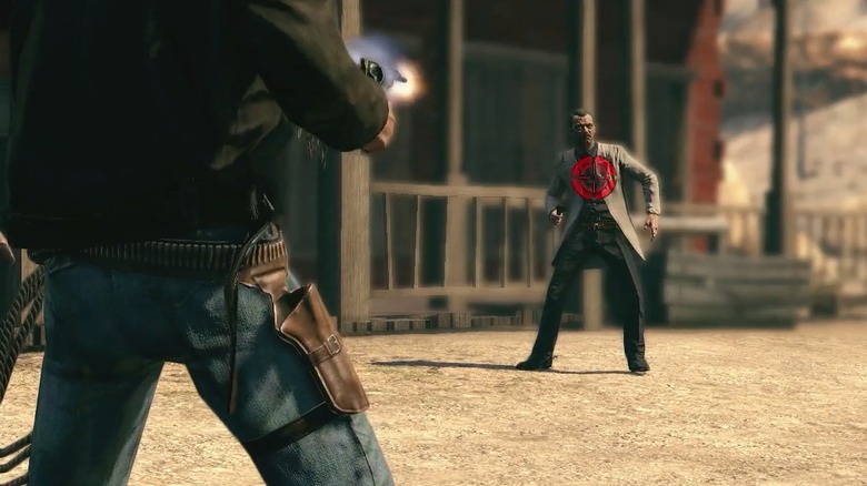 Thomas McCall winning a duel in Call of Juarez: Bound in Blood