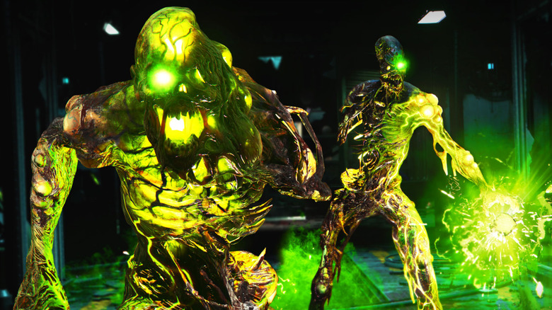 Radioactive zombies roar at the player in Call of Duty: Black Ops Cold War