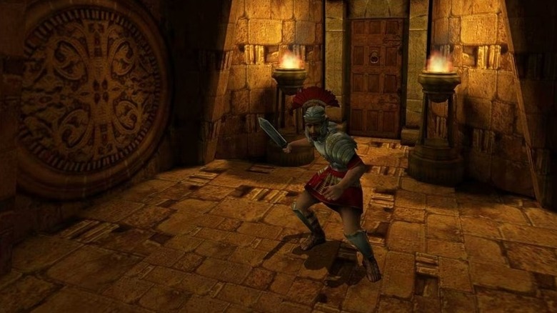 Pious Augustus explores an ancient temple in Eternal Darkness: Sanity's Requiem
