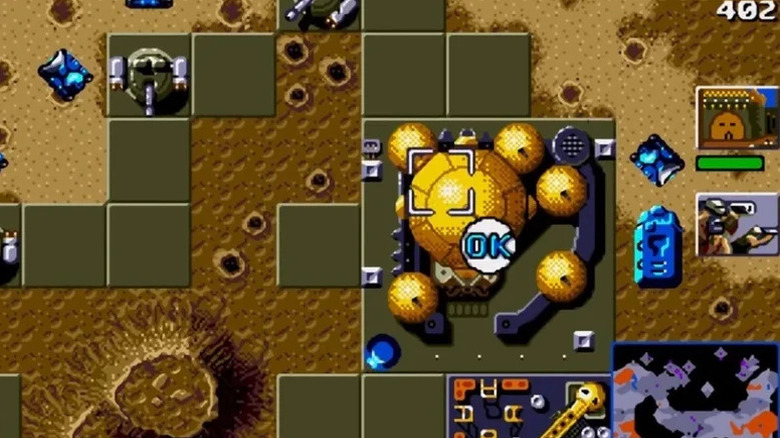 A base is built in the middle of a desert in "Dune II" (1992)