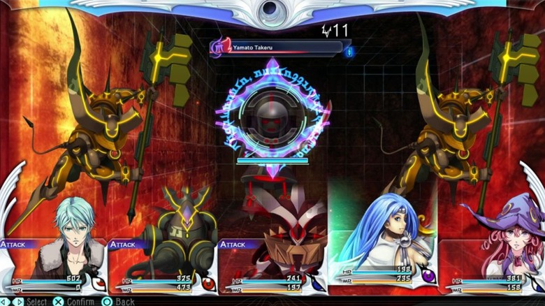 Battle screen in "The Lost Child" (2017)