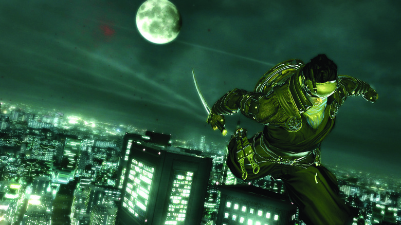 Ken Ogawa soars over Tokyo in Ninja Blade