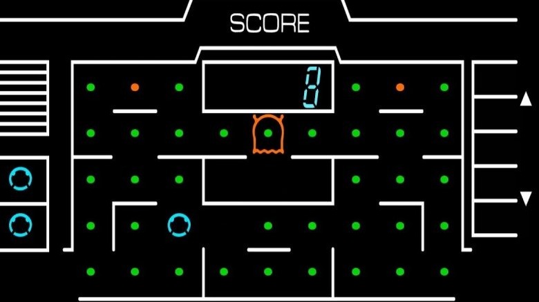 A ghost emerges into a labyrinth in Packri-Monster