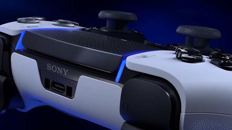 The top of a DualSense Edge Playstation 5 controller