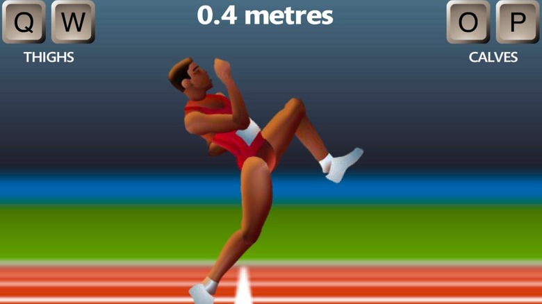Runner attempting to move in QWOP