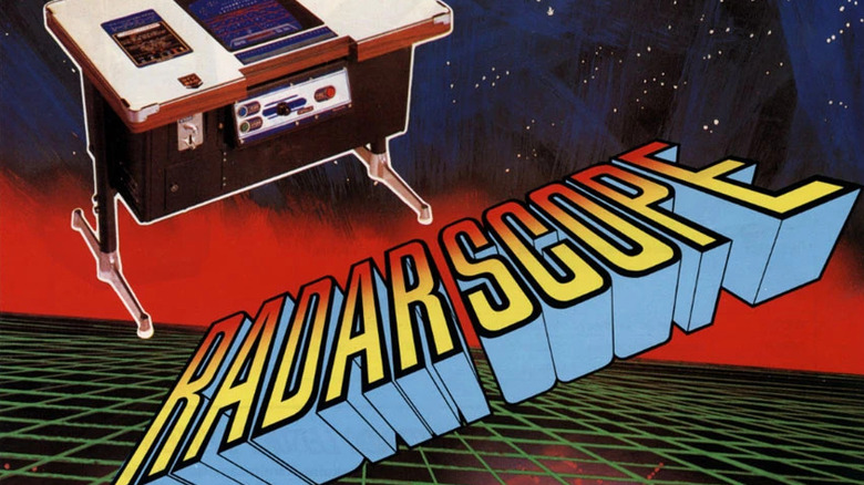 An arcade flyer ad for "Radar Scope" (1979)