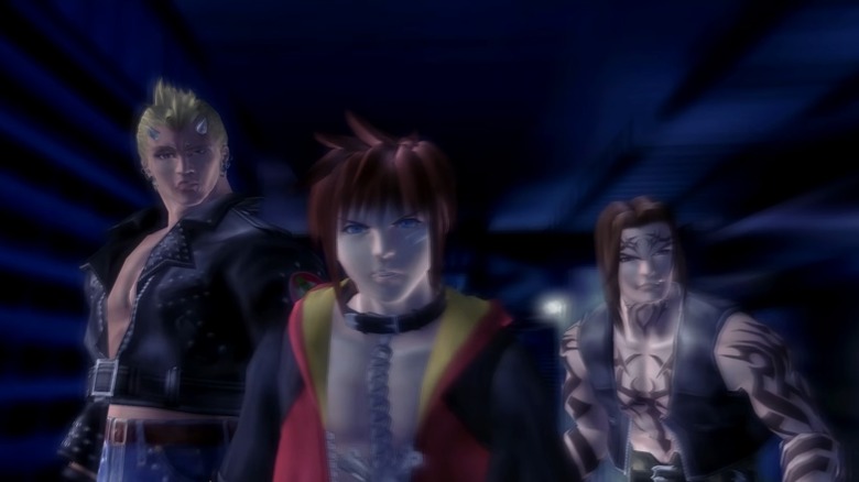 From left to right: Volt, Sion, and Kou in The Bouncer.