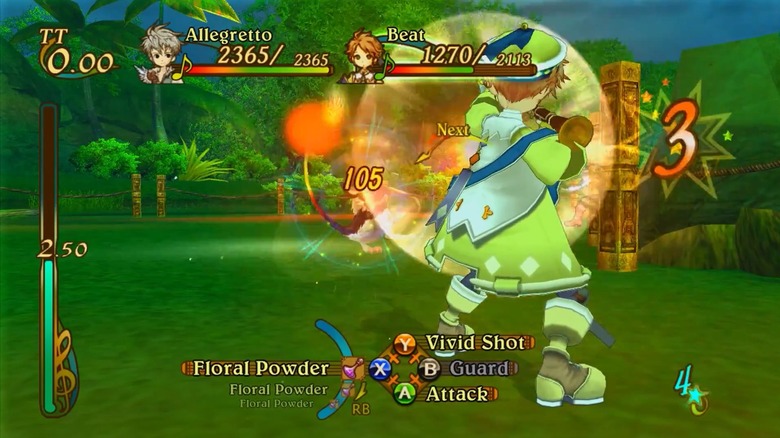 An average battle playing out in Eternal Sonata