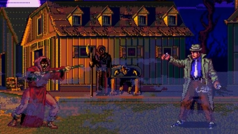 Xavier fighting Larcen in Eternal Champions