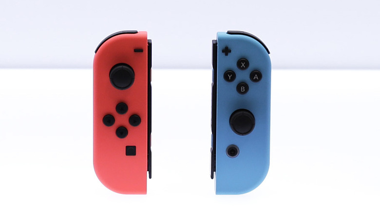 Red and blue joy-cons