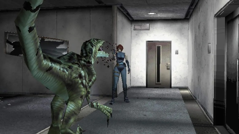 Velociraptor running at Regina in Dino Crisis