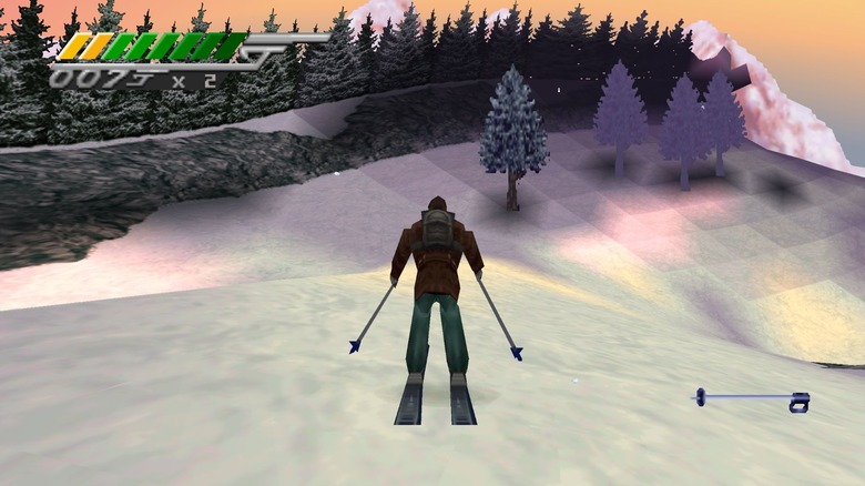 James Bond skiing in Tomorrow Never Dies