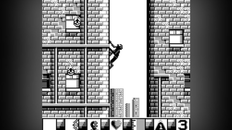 Spider-Man climbing up a wall in "The Amazing Spider-Man 2" (1992)