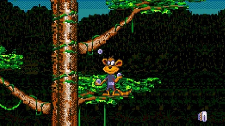 Awesome Possum juggling in "Awesome Possum... Kicks Dr. Machino's Butt"