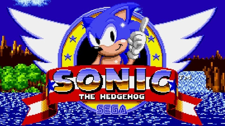 The title screen for 